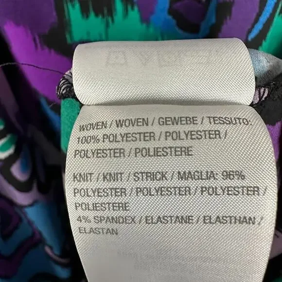 Susan Graver Top Womens Extra Large Purple Long Sleeve Layered Blouse Office - Picture 9 of 14